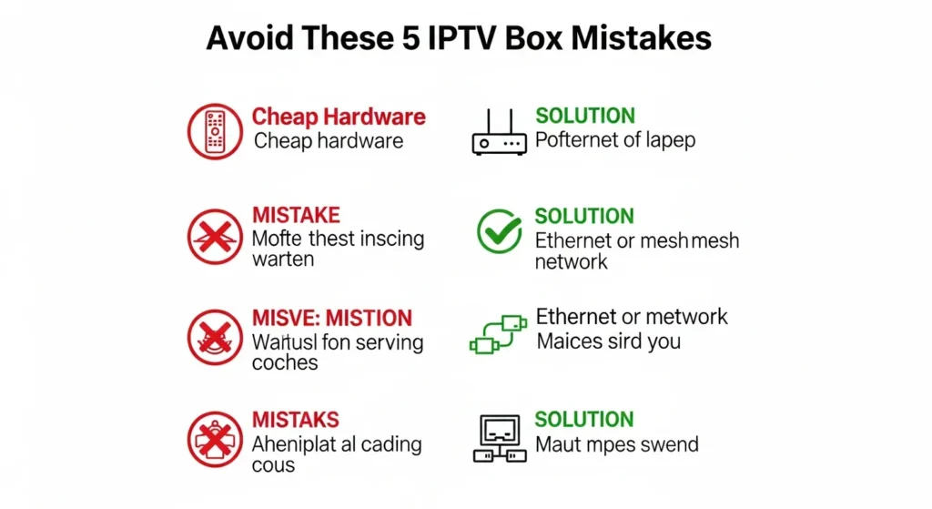 Common IPTV Box Mistakes to Avoid