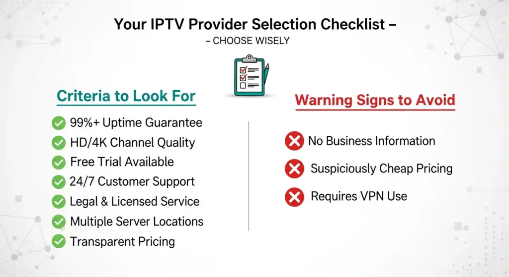 How to Choose a Reliable IPTV Streaming Provider